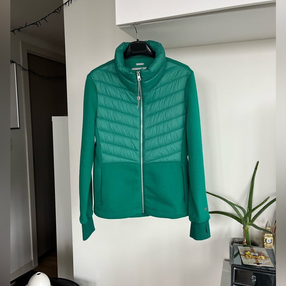 Soia & Kyo ANNICK-N ANNICK Mixed media fleece casual outdoor active jacket Sz S